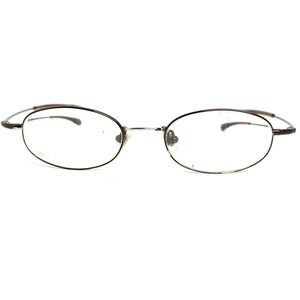 Nike Flexon 4008 210 Brown Metal Oval Eyeglasses Frames 49-19 150 Japan 19888